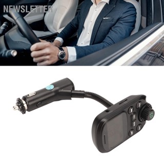 Newsletter เครื่องส่งสัญญาณบลูทูธ FM อะแดปเตอร์วิทยุไร้สาย Car Charger เครื่องเล่น Mp3 รองรับ PD30W QC18W Fast Charging