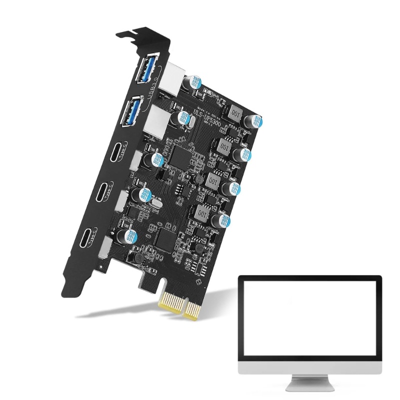 Bang Pcie to Usb 3.0 การ์ดขยาย Pci-e to Type C Type-A อะแดปเตอร์การ์ด สําหรับเดสก์ท็อป