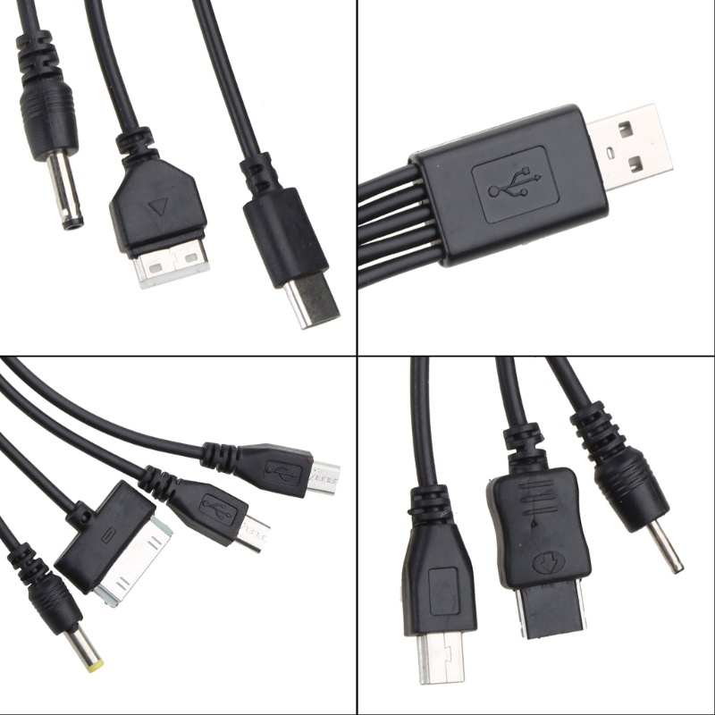 YXA Universal USB To Multi Plug Cellpahone สายชาร์จ 10 in 1 สาย USB 20CM