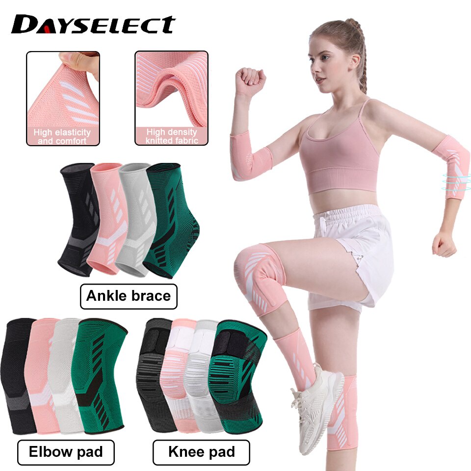 Dayselesct สนับเข่า สนับศอก ยืดหยุ่น สําหรับเล่นกีฬา ฟิตเนส วิ่ง บาสเก็ตบอล วอลเลย์บอล 1 ชิ้น