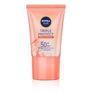 SPF50 นีเวียซัน แอคเน่ ทริปเปิ้ล 15มลผลิตภัณฑ์ดูแลผิวหน้าNIVEA SUN TRIPLE ACNECONTROL SPF5015ML