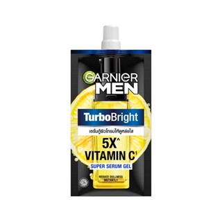 TURBO การ์นิเย่เมนเทอโบไบรท์เซรั่มSPF50 MEN 7มลผลิตภัณฑ์ดูแลผิวหน้าGARNIER BRIGHT SPF50 7ML