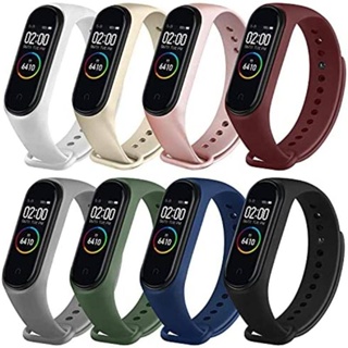 สายรัดข้อมือ ซิลิโคนนิ่ม แบบเปลี่ยน สําหรับ Xiaomi Mi Band 7 6 5 Xiaomi Band7 Band6 Band5