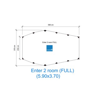 Entry 2 room 420D กราวชีท ตรงรุ่น ขนาดเต็มเต็นท์