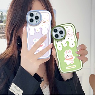 เคสโทรศัพท์มือถือ ลายการ์ตูนหมี กระต่าย สําหรับ OPPO A78 A83 A77s A16 A7 A95 A96 A5s A53 A33 A57 A31 A5 A9 A71 A52 A92 A12 A15 A17 A54 A55 A74 A76 A94 A77 A91 Reno 3 5 6 8 7Z 8Z 8T 5F F11 เคสนิ่ม ลายคลื่น | St H128