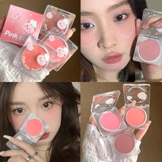 Pinkcoco บลัชออนแต่งหน้า เนื้อแมตต์กํามะหยี่ สีนู้ด ธรรมชาติ สําหรับเด็กผู้หญิง