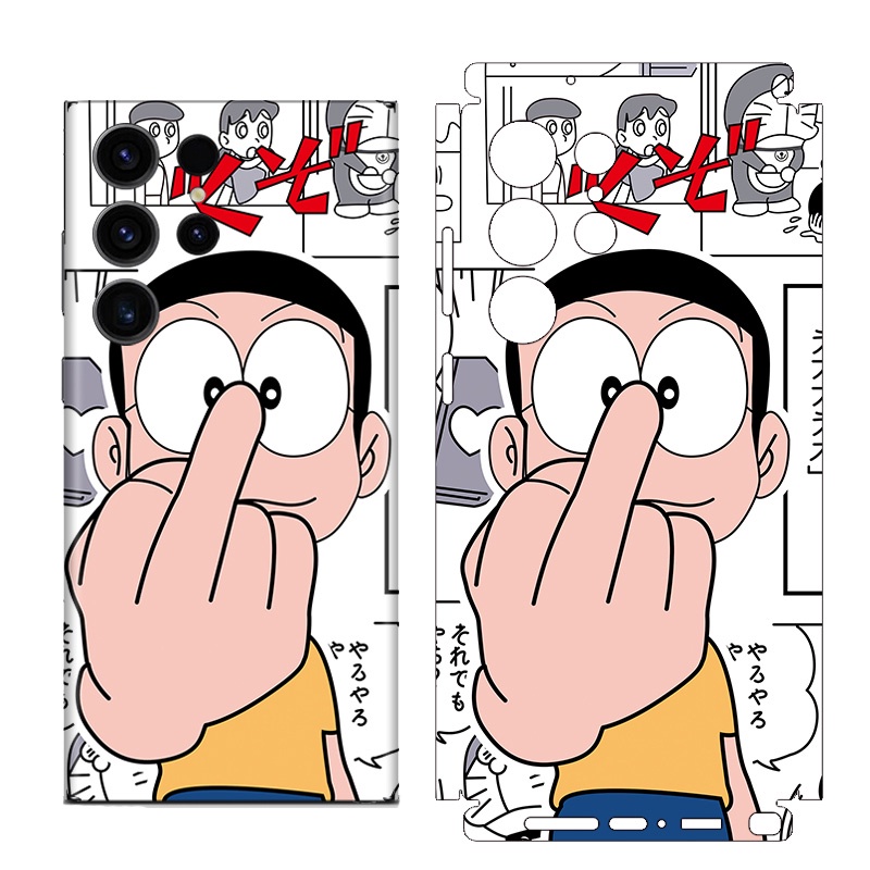 ฟิล์มสติกเกอร์กันรอยหน้าจอ ด้านหลัง ลายการ์ตูนอนิเมะ 3M สําหรับ Samsung Galaxy S23 S22 S24 S25 Ultra