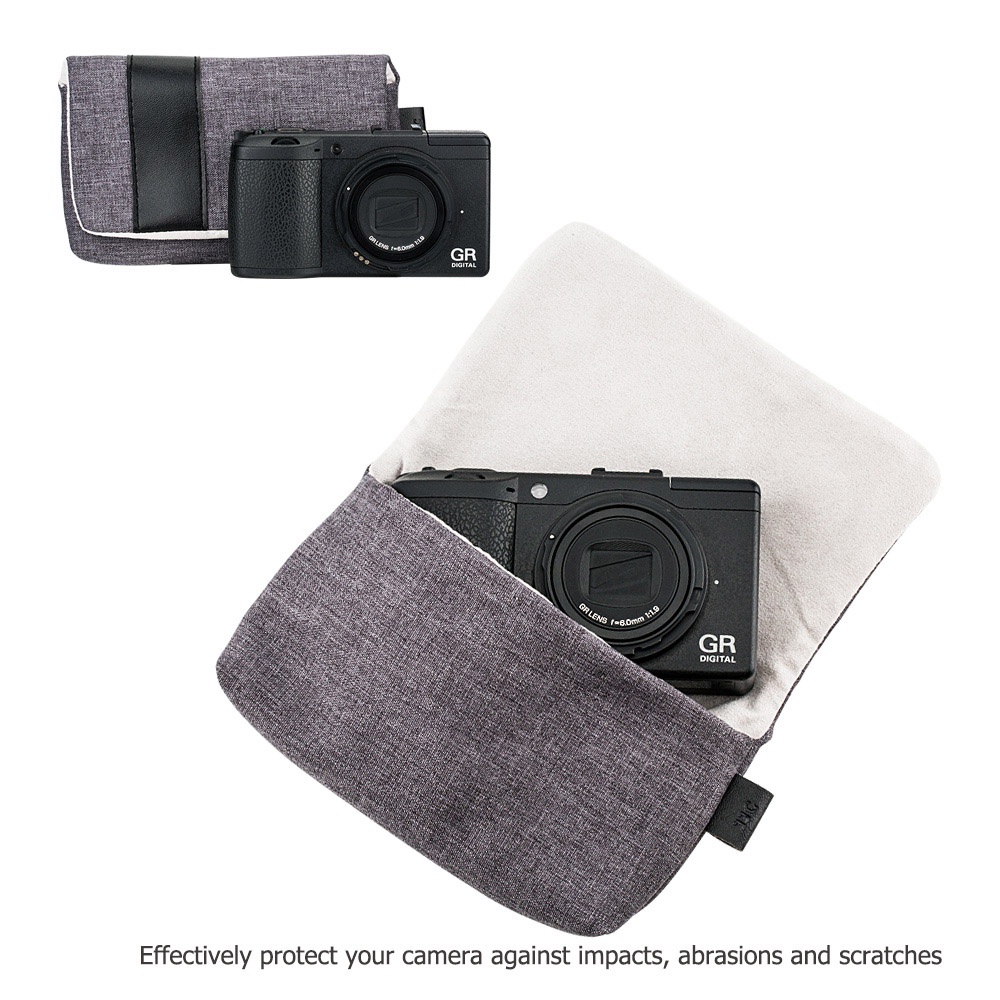 JJC กระเป๋ากล้องคอมแพคกล้องดิจิตอลกระเป๋าเดินทางสำหรับ Sony ZV-1, RX100 VA VII VI V IV III II, Ricoh GR3 GR IIIx III II, Canon G7X & Mark III II, Olympus TG-1/2/3/4/5