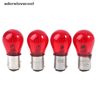 Adth BAW15D หลอดไฟเลี้ยว ไฟสัญญาณเตือน 12V สีแดง สําหรับรถยนต์ 2 ชิ้น