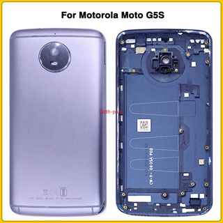 Gy- ฝาครอบแบตเตอรี่ด้านหลัง พร้อมเลนส์กล้อง สําหรับ Motorola Moto G5S XT1793 1794 1792