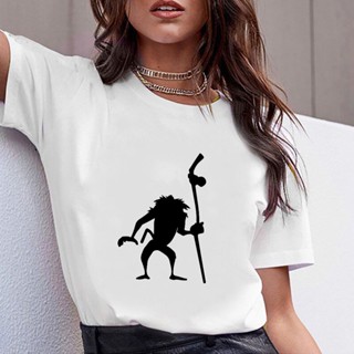 Disney The Lion King Baboon Elder Rafiki T-shirt ladies summer cartoon top T shirt fashion women_01