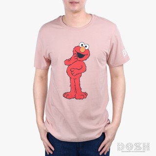 DOSH:MENS T-SHIRTSเสื้อยืด คอกลม แขนสั้น ผู้ชาย สีชมพู ลิขสิทธิ์ SESAME STREET รุ่น DSEMT5023-PI_02