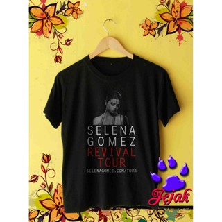 ย้อนยุค{พร้อมส่ง Xs-6xl} เสื้อยืด ผ้าฝ้าย 100% พิมพ์ลาย Revival Tour Selena Gomez โอเวอร์ไซซ์ ของขวัญคริสต์มาส สําหรับผู