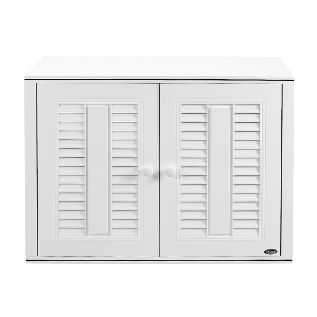 ตู้อเนกประสงค์ QUEEN รุ่น SHCQ-2D-IR ขนาด 88.5 x 34 x 65.6 ซม. สีขาว