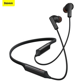 Baseus หูฟังคล้องคอ หูฟังบลูทูธไร้สายคล้องคอ 5.2 Hybrid 42dB ANC Bowie U2