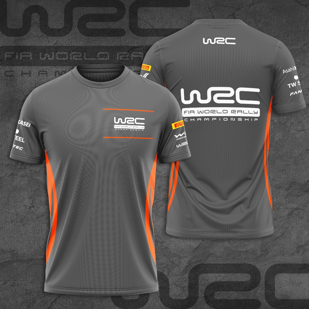 ฤดูร ้ อน Auto Race 3D พิมพ ์ ชุดกีฬาผู ้ ชาย WRC แฟน Man กีฬารอบคอแขนสั ้ นชายเสื ้ อยืดลําลอง