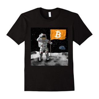 ขายดี เสื้อยืดลําลอง แขนสั้น พิมพ์ลาย Bitcoin To The Moon KHjfcb13IHobpm07 เข้ากับทุกชุด สําหรับผู้ชาย_05