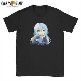 Hipster Chibi Rimuru Tempest That Time I Got Reincarnated As A Slime T-Shirts for Men Cotton T Shirt Anime Tees Gra_01