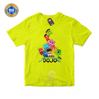 (ฟรีชื่อ) เสื้อยืด ผ้าฝ้าย พิมพ์ลาย CLASS DOJO MOTIF UNISEX สําหรับเด็ก