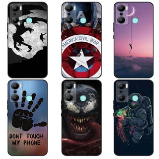 เคส Infinix Hot 20 Play X6825 Case การ์ตูน Captain America เคสซิลิโคน Soft TPU โทรศัพท์มือถือ Back เคส