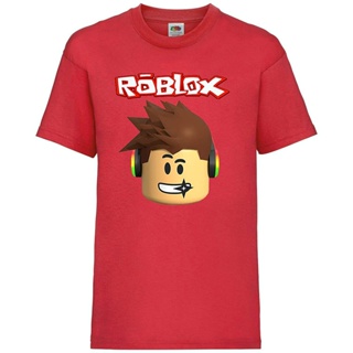 ผ้าฝ้ายคอกลมเสื้อยืดโอเวอร์ไซส์ใหม่สไตล์ขายร้อน Roblox s เกมออนไลน์ตัวละครวันเกิด t เสื้อผู้ชายคลาสสิกย้อนยุคแฟชั่น_03