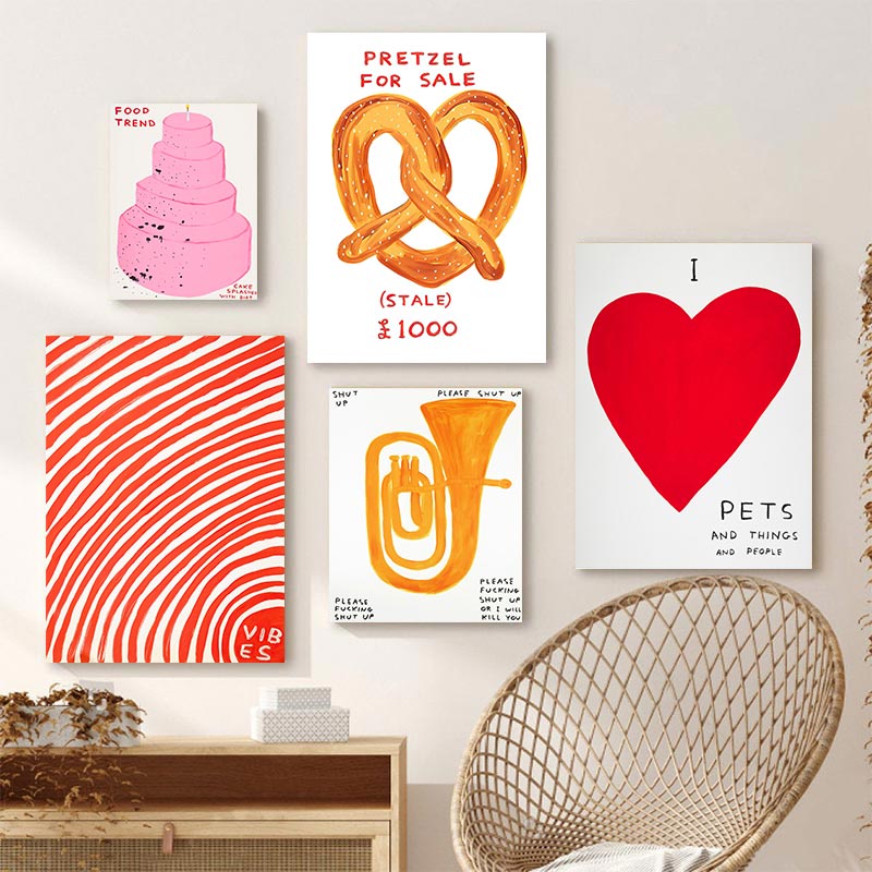 (พร้อมกรอบ) โปสเตอร์ภาพวาดผ้าใบ ลาย Abstract Love สร้างสรรค์ สําหรับตกแต่งผนัง ห้องนั่งเล่น - รูปที่ 2