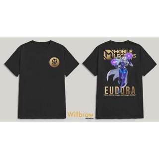 Willbraw เสื้อยืด ผ้าฝ้าย พรีเมี่ยม พิมพ์ลาย EUDORA MOBILE LEGENDS STREETWEAR 30S