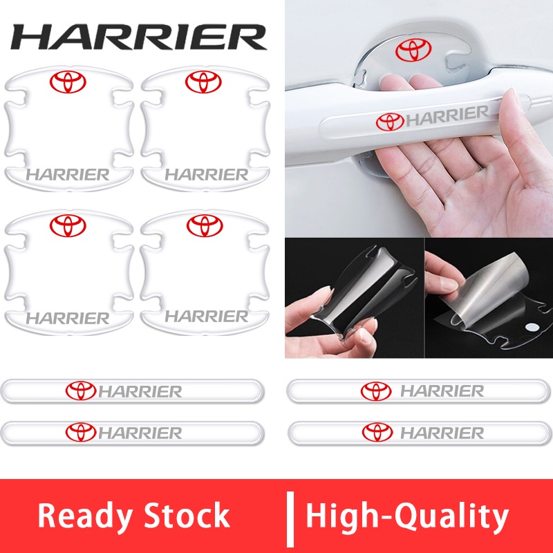 สติกเกอร์ใส ป้องกันรอยขีดข่วน สําหรับติดมือจับประตูรถยนต์ Toyota Harrier XU60 XU82