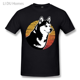 Fashion T-Shirt New summer LIDU Animal Husky Retro Husky Husky Gift Dog T Shirts Mans Cotton Summer Tshirts Short _04