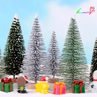 【AG】Small Pine Tree Real-looking Decorative Base Mini Artificial Christmas Tree for