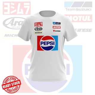  [Ready Stock] Cotton 100%!!  Baju Motor Team Suzuki Pepsi Vintage Motocycle T Shirt Unisex_03