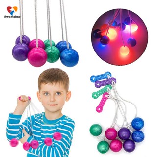 พร้อมส่ง ของเล่นไวรัส Lato Lato Tangkai Old School Toys games Latto Marble Latto Lampu LED bola tek tek