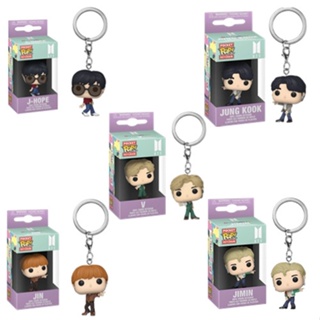 Funko พวงกุญแจป๊อป ลาย BTS JIMIN JUNG KOOK V J-HOPE JIN น่ารัก ไวนิล ฟิกเกอร์ พวงกุญแจ