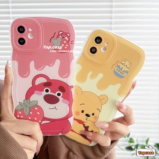 เคสโทรศัพท์มือถือ TPU ขอบหยัก ลายการ์ตูนวินนี่ กราฟฟิตี้น่ารัก สําหรับ Samsung S22 S21 S20 Plus S22 S21 S20 Ultra S20 FE S21 FE Note 20Plus Note 20 Ultra