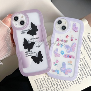 Lwy เคสโทรศัพท์มือถือแบบนิ่ม ลายผีเสื้อ สําหรับ Infinix Hot 10 Play X688C X688B Hot 8 9 Play 10 10s 11s NFC 11 12 Play 12i 12 Pro 20 Note 8 10 Pro 11 12 Pro 12i Smart 4 5 6 Plus