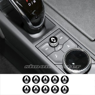 สติกเกอร์อีพ็อกซี่ รูปตราสัญลักษณ์ Renault Megane Scenic Duster Logan สําหรับติดตกแต่งภายในรถยนต์ 10 ชิ้น ต่อชุด