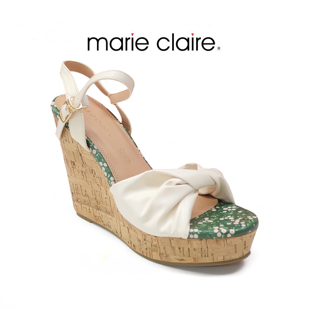 Bata บาจา Marie Claire รองเท้าส้นสูงรัดส้น สูง 5 นิ้ว สำหรับผู้หญิง รุ่น FLAIRE สีขาว รหัส 7701332