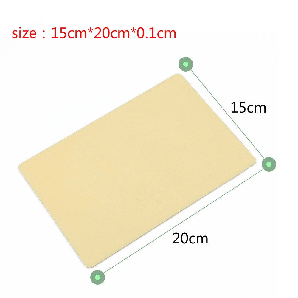 1pc ชิ้น ขายดี ซิลิโคน ฝึก ผิวหนัง 15 * 20 * 0.1CM ซม. ปกติ เปล่า สัก ขนาดเล็ก ฝึก ผิวหนังเทียม สีผิว ซิลิโคน สัก ฝึก ผิวหนัง เครื่องมือสัก อุปกรณ์