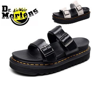 Dr.martens รองเท้าแตะมาร์ติน หนังวัว พื้นหนา สไตล์โรมัน สําหรับผู้ชาย และผู้หญิง YSRO