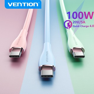 Vention 100W USB Type C เป็น USB C สายชาร์จเร็ว 20V 5A USB Type-C สายไฟ