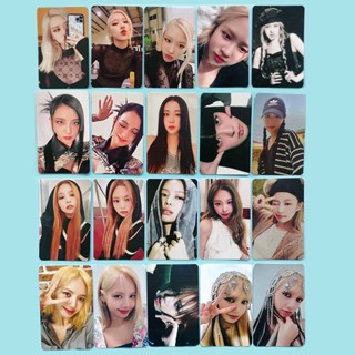 5pcs/set black pink LISA JENNIE JISOO photocards BORN PINK collection card Postcard Small card Jisoo Jennie Rose Lisa Blink comeback BP