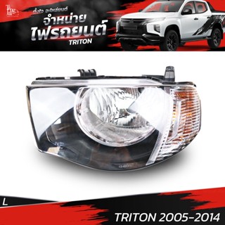 ไฟหน้ารถยนต์ MITSUBISHI TRITON 2005-2014 SIDE WHITE ข้างซ้าย L (เสื้อเปล่า)