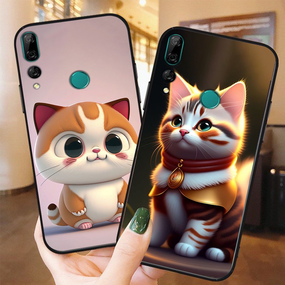 เคส Huawei y9 prime 2019 / huawei y9 2019 / huawei y8s พิมพ์ลายแมวน่ารักสุด ๆ