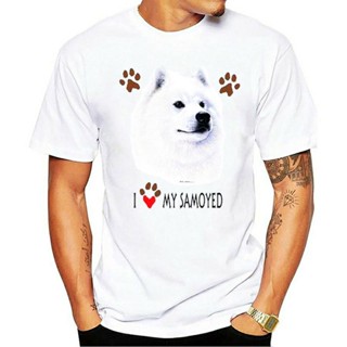 Summer T-Shirt I Heart My Samoyed   Newest Mens Funny  s   S-3xl Awesome Mens Funny  Fitness 100% Cotton Short slee_04