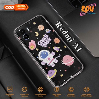 เคสโทรศัพท์มือถือแบบนิ่ม ใส ลายตัวละครนักบินอวกาศ Hp น่ารัก สําหรับ Xiaomi REDMI A1 2022 10 5G 10C NOTE 11 10 10S Rou Custom [Astronaut]