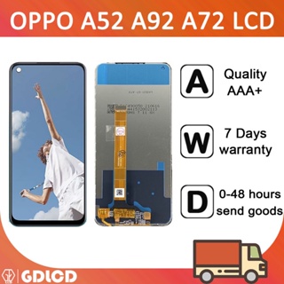 หน้าจอแสดงผลสัมผัสดิจิทัล LCD แบบเปลี่ยน สําหรับ OPPO A72 A92 A52 2020 CPH2069 CPH2067