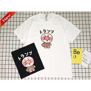 Summer New Style Cartoon Anpanman Round Neck Solid Color Printed Short-Sleeved t-Shirt Couple Wear Loose Versatile _02