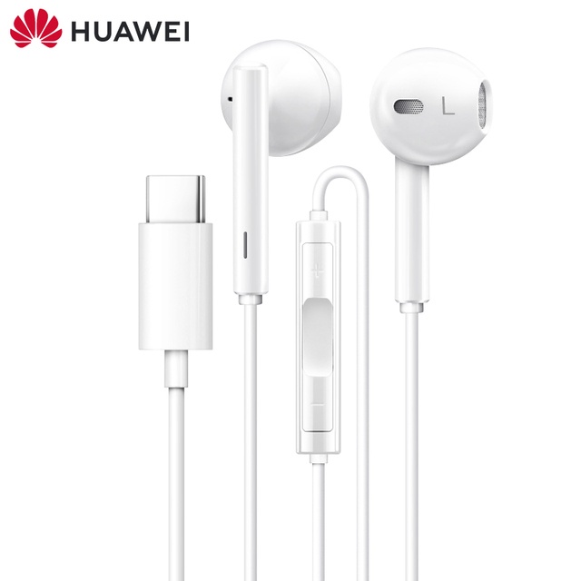 ของแท้ HUAWEI หูฟัง Type C CM33 พร้อมไมโครโฟนควบคุมระดับเสียง สําหรับ HUAWEI Mate 10 20 Pro 20 X RS P10 20 30 P20 Lite