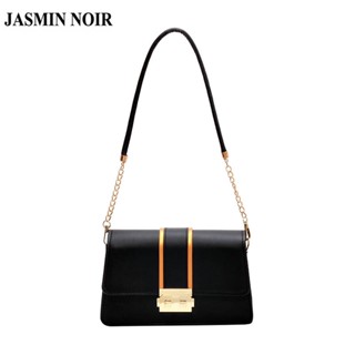 Jasmin NOIR กระเป๋าสะพายไหล่ กระเป๋าถือ หนัง PU สําหรับสตรี