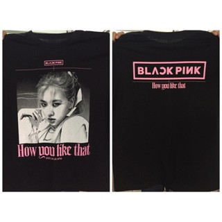 (ขายส่งได้)Rose Blackpink T-shirt เสื้อยืด